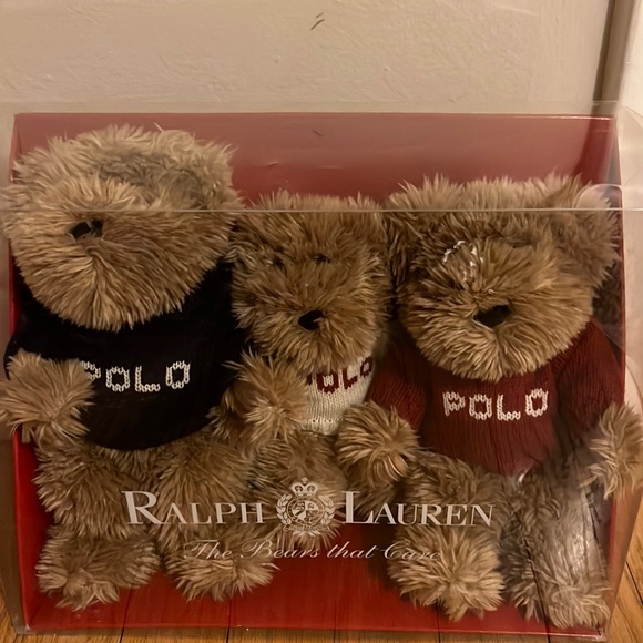Ralph Lauren Other - Polo Ralph Lauren Holiday Bears That Care 2001 trio